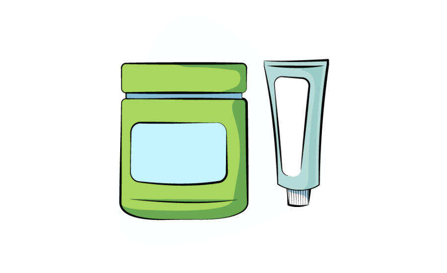 Ilustración de cremas
